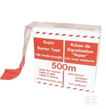 CONSOMMABLE MOTOC PLS* - DIVERS* - Rubalise WB99362 Ruban de chantier rouge/blanc 80mmx500m