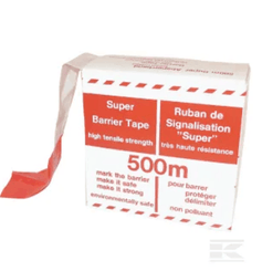 CONSOMMABLE MOTOC PLS* - DIVERS* - Rubalise WB99362 Ruban de chantier rouge/blanc 80mmx500m