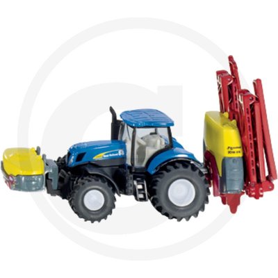 JOUETS PLS* - JOUETS* - Tracteur New Holland avec pulvérisateur Kverneland