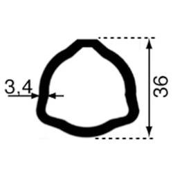 Pièces - TRANSMISSION CARDAN - TUBE TRIANG.36x3.2 LE CM