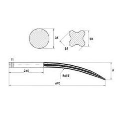 FOURCHE - DENT - FOURCHE GRAPIN TYPE EMILY 