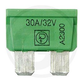 ELECTRICITE ECLAIRAGE PLS* - ELECTRICITE ECLAIRAGE* - Fusibles enfichables plat 30A DIN 72 581, vert