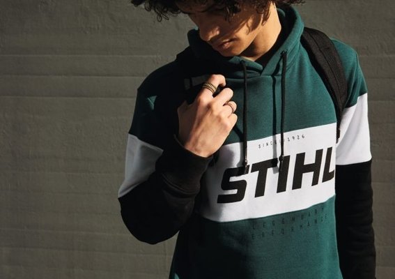 VETEMENTS EPI PLS* - STANDARD* - SWEAT À CAPUCHE HOMME VERT ET NOIR TAILLE XL