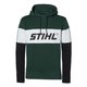 SWEAT À CAPUCHE HOMME VERT ET NOIR TAILLE XL