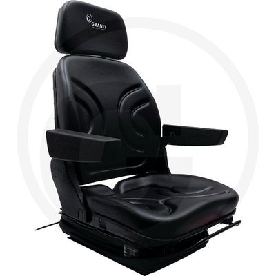CABINE PLS* - ACCESSOIRES CABINES* - Siège à suspension pneumatique PVC NOIR