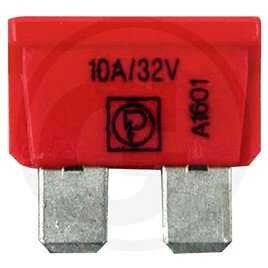 ELECTRICITE ECLAIRAGE PLS* - ELECTRICITE ECLAIRAGE* - Fusibles enfichables plat 10A DIN 72 581, rouge