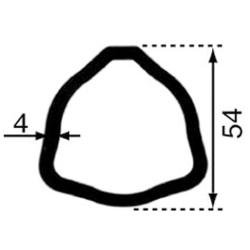 Pièces - TRANSMISSION CARDAN - TUBE TRIANG.54x4 LE CM