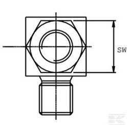 PIECES UNIVERSELLE PAG* - HYDRAULIQUE* - Raccord coude male BSP 1/2