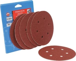 OUTILLAGE PLS* - CONSOMMABLE - Lot 6 disques velcro gr80