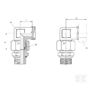 PIECES UNIVERSELLE PAG* - HYDRAULIQUE* - Coude femelle nu Ø13