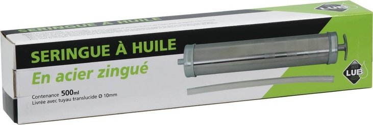 ACCESSOIRE GRAISSAGE ET LUBRIFICATION PLS* - ACCESSOIRE GRAISSAGE ET LUBRIFICATION* - SERINGUE A HUILE 500CC PROF.ZINGUEE