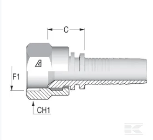 PIECES UNIVERSELLE PAG* - HYDRAULIQUE* - Raccord à sertir DN13-7/8 JIC