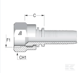 PIECES UNIVERSELLE PAG* - HYDRAULIQUE* - Raccord à sertir DN13-7/8 JIC