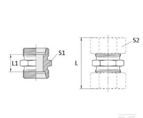 PIECES UNIVERSELLE PAG* - HYDRAULIQUE* - Union double 8L