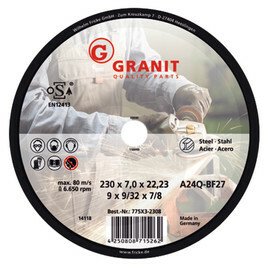 OUTILLAGE PLS* - CONSOMMABLE - DISQUE A MEULER 230 x 7 x 22,2