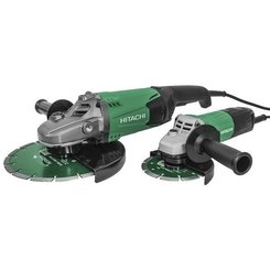 OUTILLAGE PLS* - ELECTROPORTATIF* - LOT DE 2 MEULEUSES G13SW2YFZ 125mm 1200W + G23SW2W7Z 230mm 2200W Hikoki
