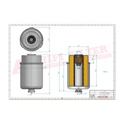 PIECES TRACTEUR PAG* - FILTRATION* - FILTRE GASOIL MF