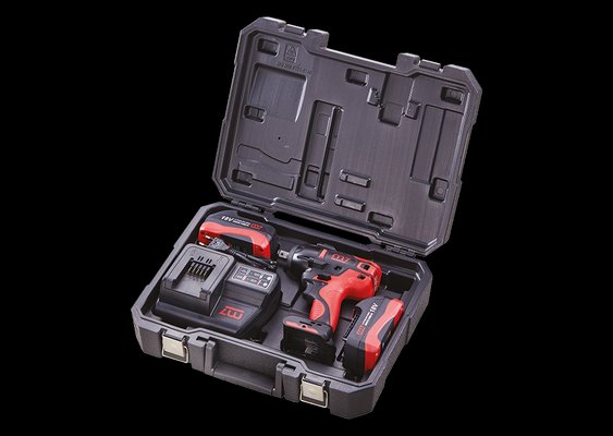 OUTILLAGE PLS* - PNEUMATIQUE* - M7 - Clé à chocs compacte 1/2" 813Nm 18V (chargeur et 2 batteries) King Tony