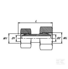 PIECES UNIVERSELLE PAG* - HYDRAULIQUE* - Adapteur tournant AT13-17