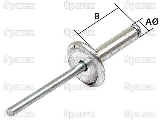 PNEUMATIQUE - ACCESSOIRE - 25 rivets 4.8x24 t�te