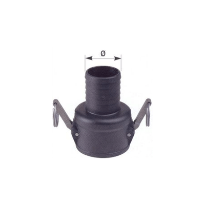 PIECES TECHNIQUES AGRI PAG* - PULVERISATION* - 1/2 RACCORDS À CÂME FEMELLE POUR TUYAUX 3/4" D.19