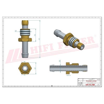 PIECES TRACTEUR PAG* - CONCURENCEE* - Embout droit ppe alim 1/2"UNF