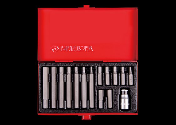 OUTILLAGE PLS* - OUTILLAGE A MAIN* - Coffret embouts mâles 6 pans 15 pièces King Tony