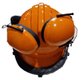 CASQUE FORESTIER+COQUILLES+VISIERE 