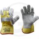 Gants, en cuir croute de vachette