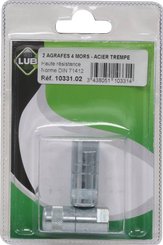 ACCESSOIRE GRAISSAGE ET LUBRIFICATION PLS* - ACCESSOIRE GRAISSAGE ET LUBRIFICATION* - LOT 2 AGRAFES 4 MORS POMPE A GRAISSE / coque
