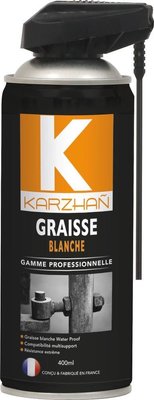 OUTILLAGE PLS* - ELECTROPORTATIF* - AEROSOL KARZHAN 400ML GRAISSE BLANCHE