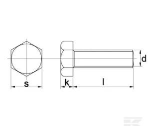 PIECES UNIVERSELLE PAG* - VISSERIE AGRICOLE* - BOULON HEX M18X1.50X50