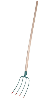 BRICOLAGE JARDINAGE PLS* - DIVERS* - Fourche à fumier 4 dents avec manche 130cm