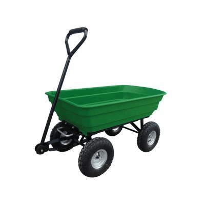 CONSOMMABLE MOTOC PLS* - DIVERS* - CHARIOT DE JARDIN AVEC BAC VERT EN PLASTIQUE BASCULANT - 75 LITRES - 250 KG MAX