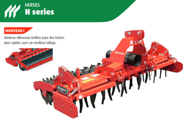 Herse rotative Kverneland H séries 4.00m fixe cat.3 - 1